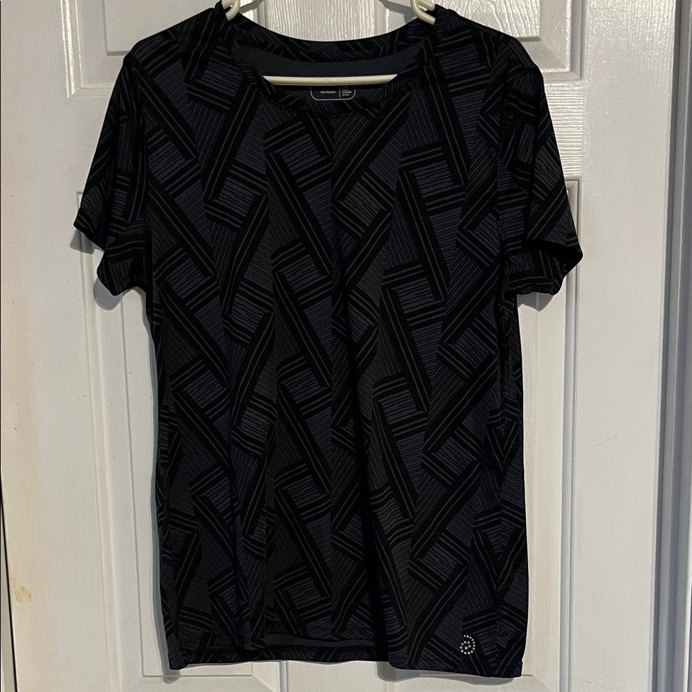 Be Inspired Black Geometric Tee